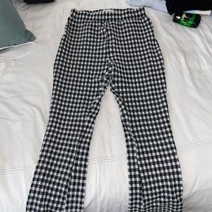 Urban outfitters black and white checkered pants